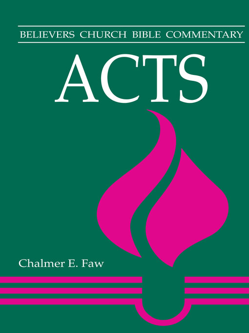 Title details for Acts by Chalmer E. Faw - Wait list